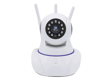 Putih 720P Digital Wireless Baby Monitor 2,4 Ghz Penyimpanan Kartu TF Untuk Lansia