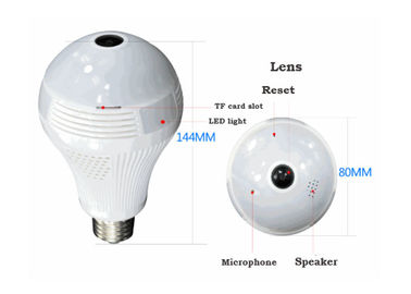 Wireless Wifi Light Bulb Security Camera, E27 Bulb Camera High Profile